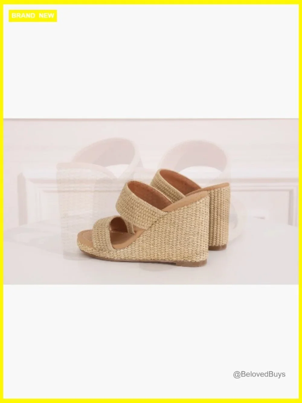 Slip On Wedge Sandals Espadrilles Platform Slides Dressy High Heel Summer